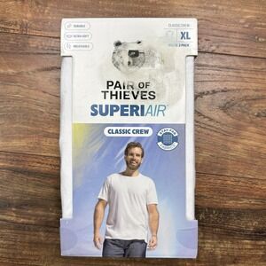 Pair of Thieves Men's XL‎ 3 Pack Super Soft Crew Neck T-Shirt White Extra Large